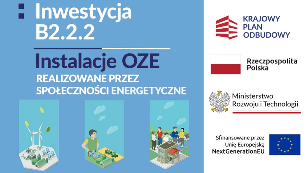 Plakat naboru dla społeczności energetycznych