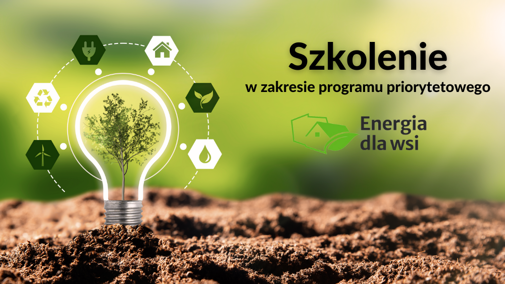 Plakat szkolenia Energia dla wsi